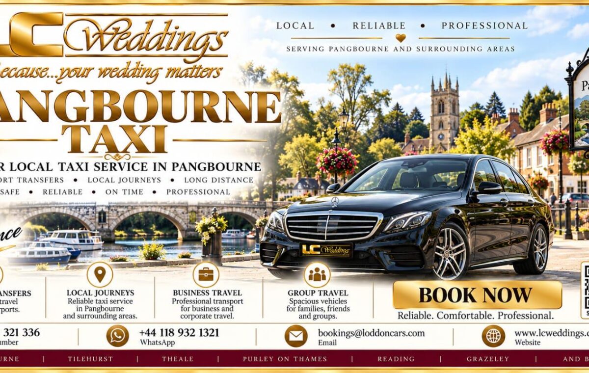 Pangbourne taxi for local and wedding transport