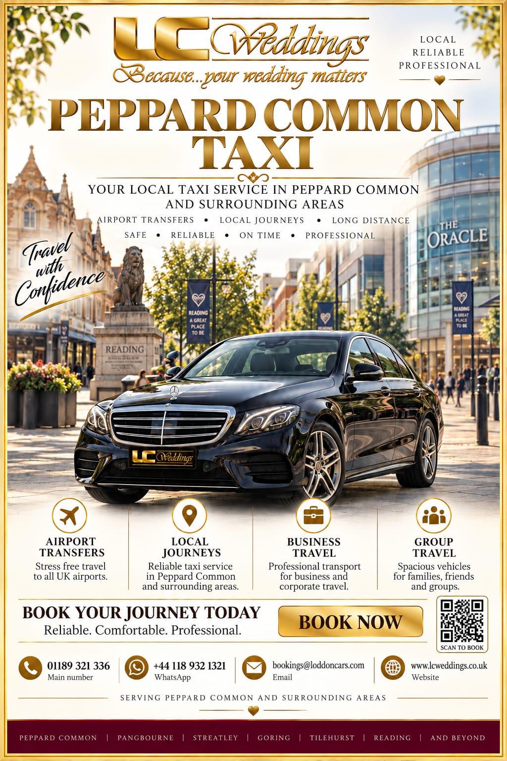 Peppard Common taxi for local and wedding transport
