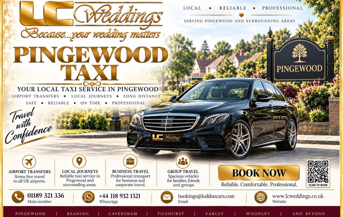 Pingewood taxi for local and wedding transport