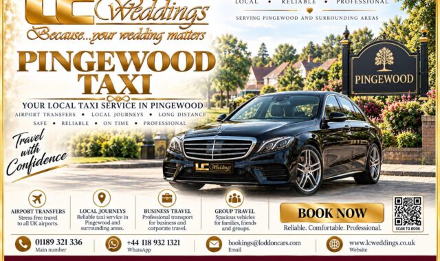 Pingewood taxi for local and wedding transport