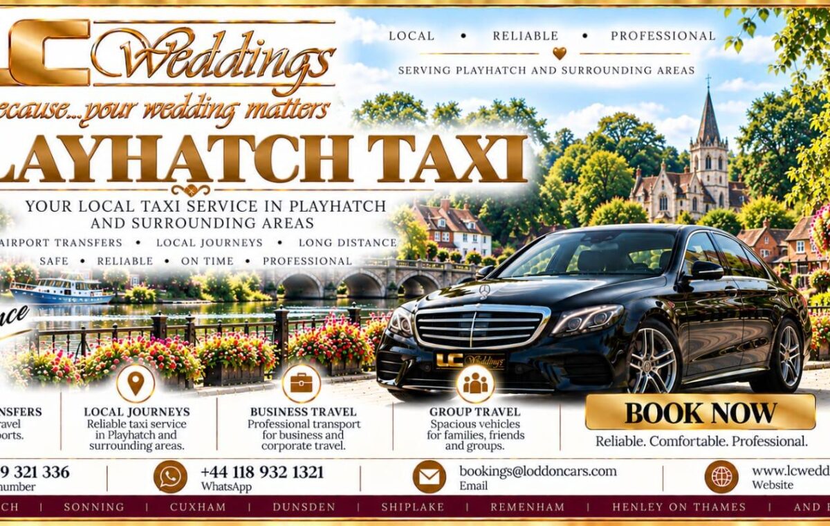 Playhatch taxi for local and wedding transport