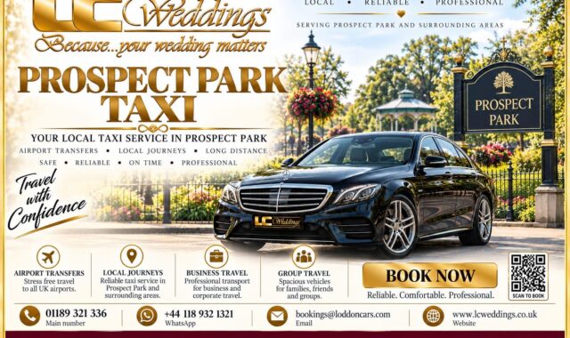 Prospect Park taxi for local and wedding transport