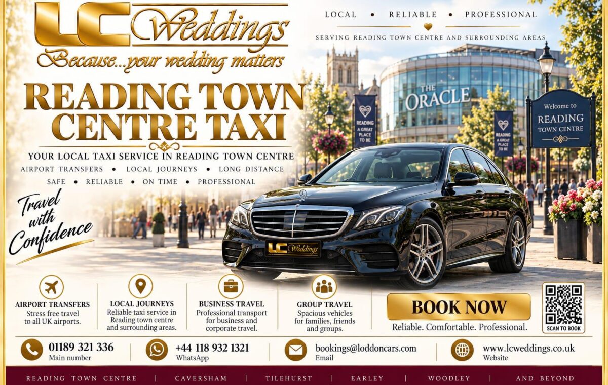 Reading Town Centre taxi for wedding and local transport