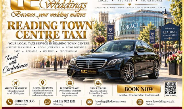 Reading Town Centre taxi for wedding and local transport