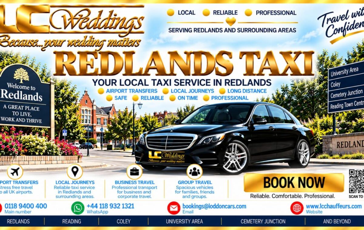 Redlands taxi for local and wedding transport