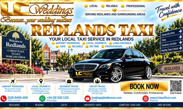 Redlands taxi for local and wedding transport