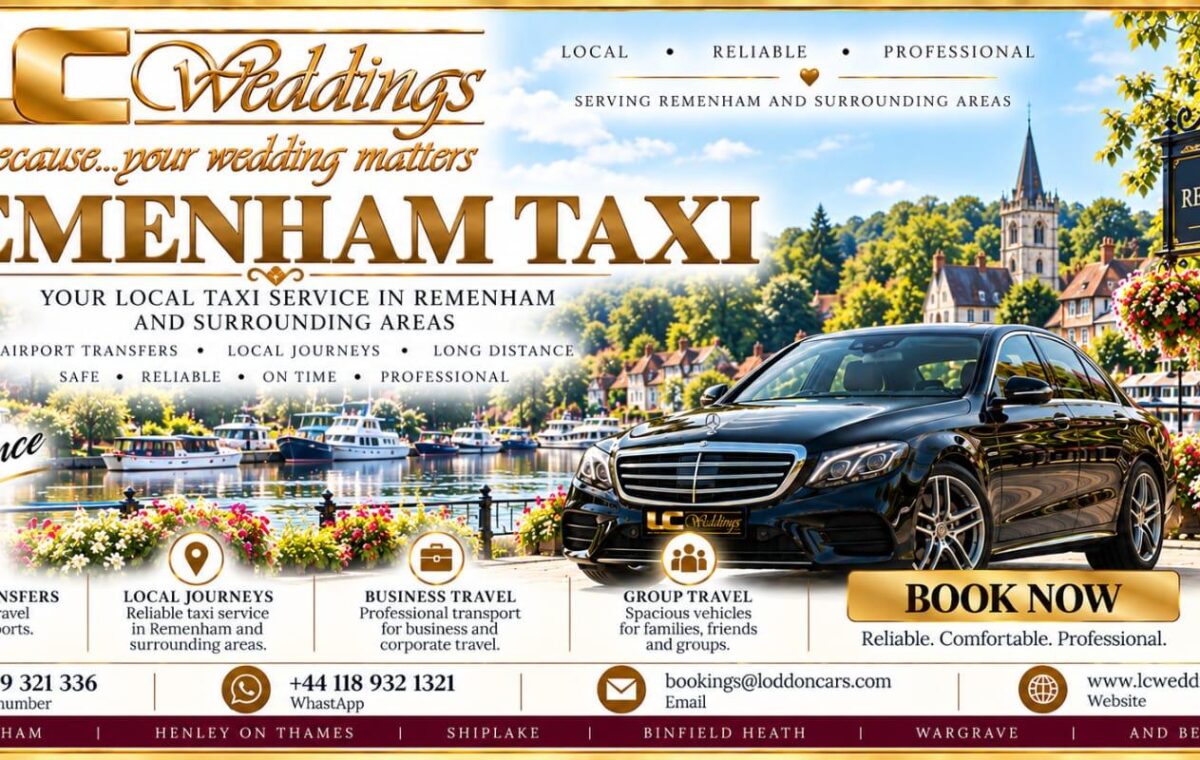 Remenham taxi for local and wedding transport