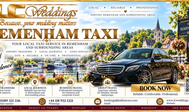 Remenham taxi for local and wedding transport
