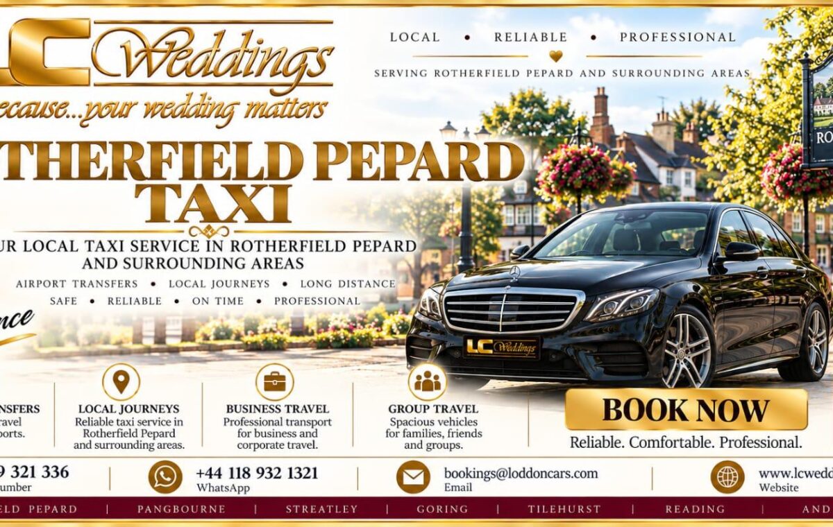 Rotherfield Peppard taxi for local and wedding transport