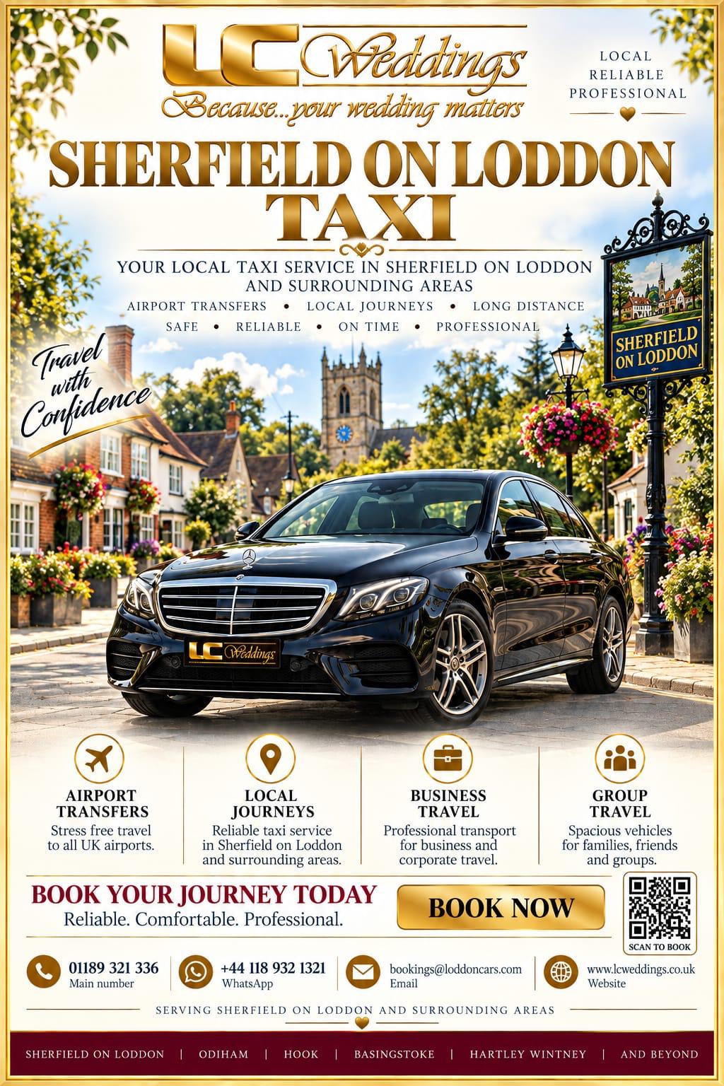 Sherfield on Loddon taxi for local and wedding transport