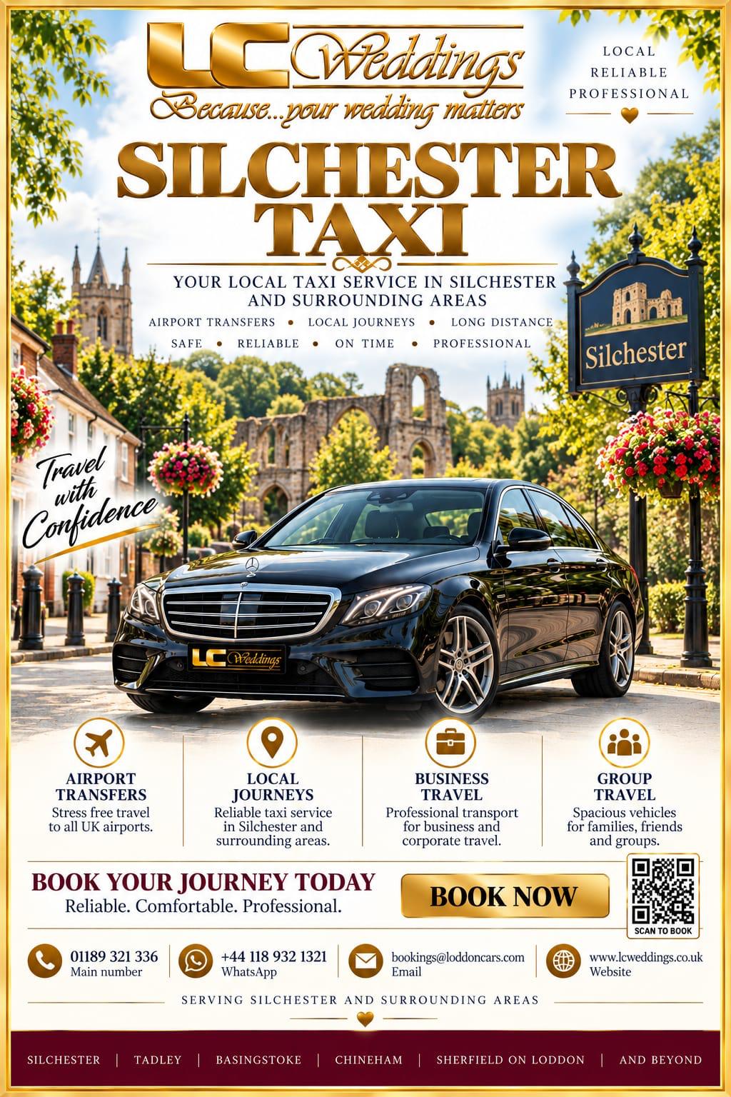Silchester taxi for local and wedding transport