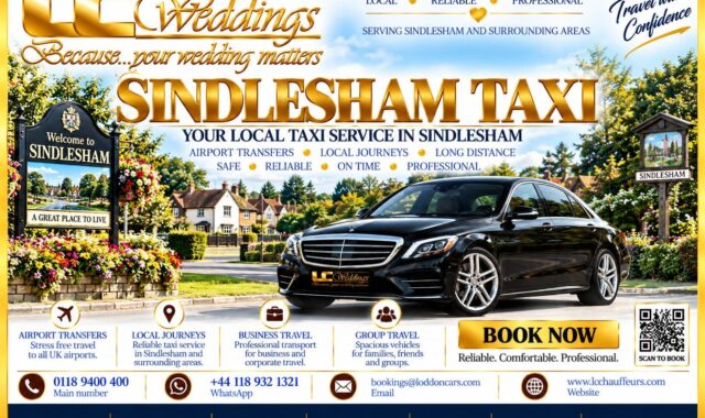 Sindlesham taxi for local and wedding transport