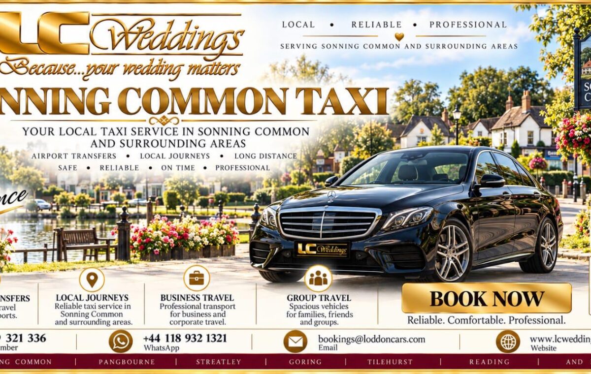 Sonning Common taxi for local and wedding transport