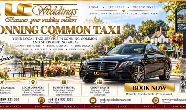 Sonning Common taxi for local and wedding transport