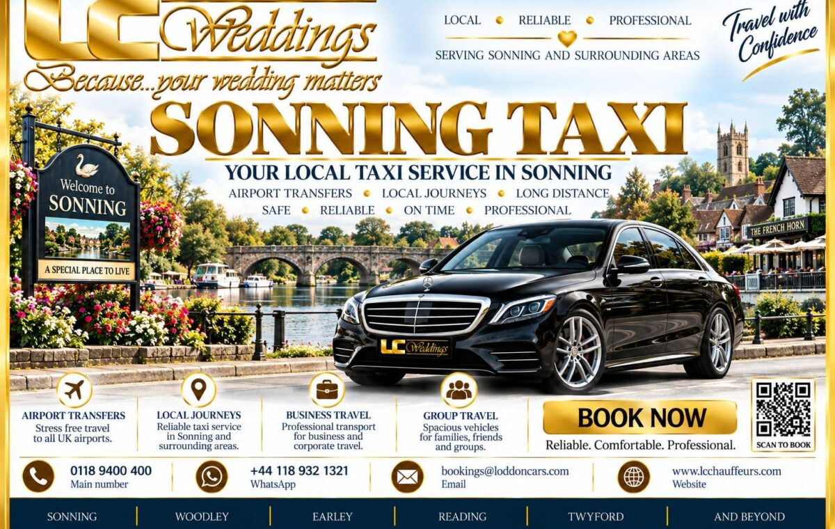 Sonning taxi for local and wedding transport