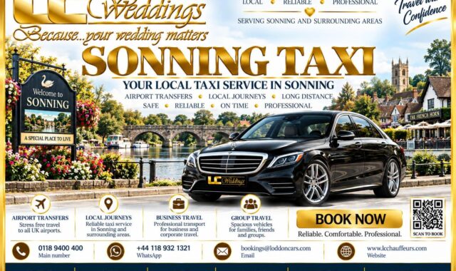 Sonning taxi for local and wedding transport