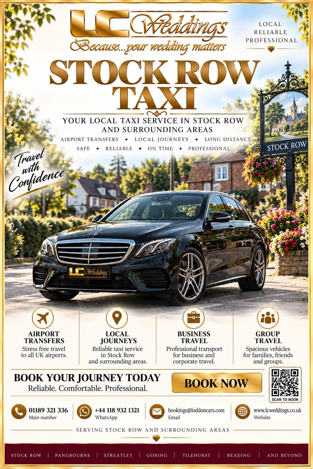 Stoke Row taxi for local and wedding transport
