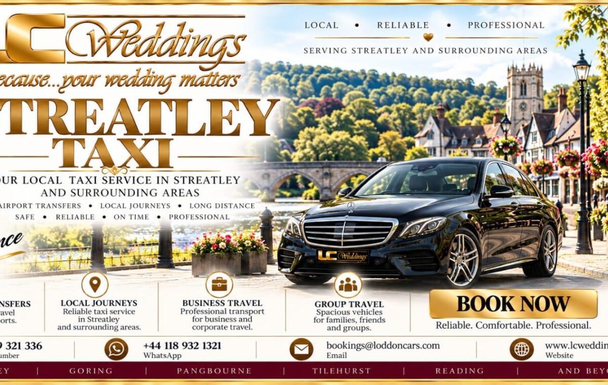 Streatley taxi for local and wedding transport