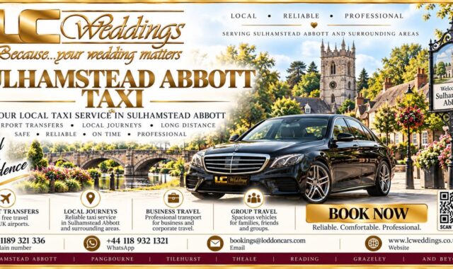 Sulhamstead Abbots taxi for local and wedding transport