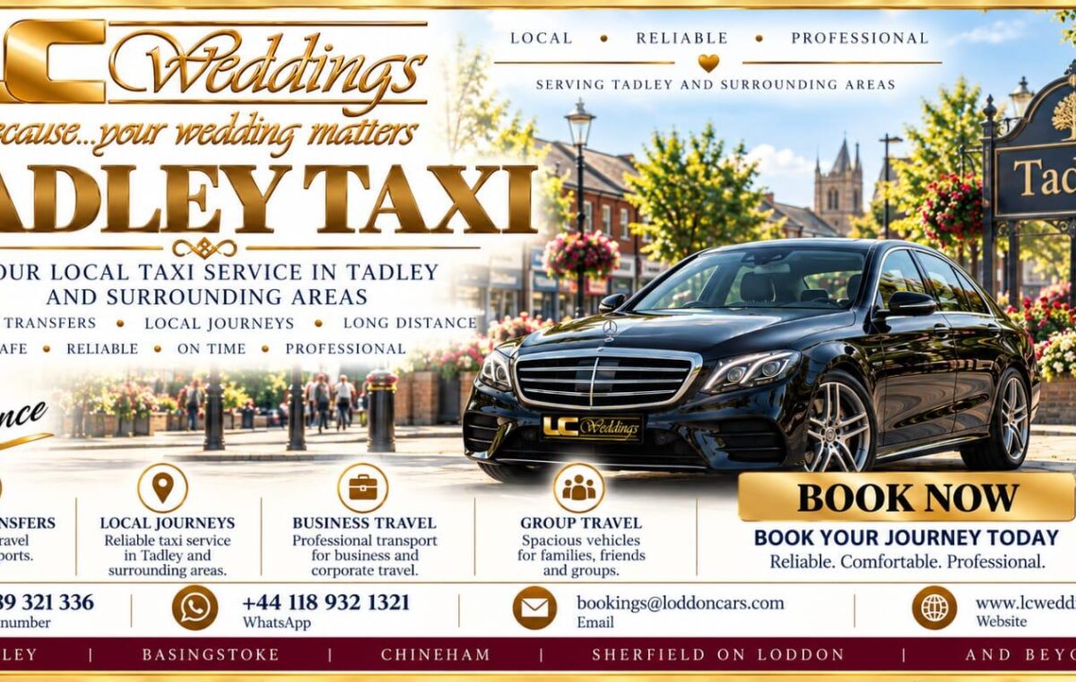 Tadley taxi for local and wedding transport