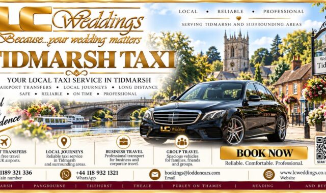Tidmarsh taxi for local and wedding transport