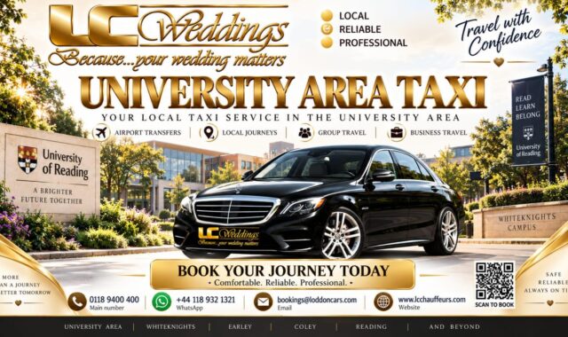 University Area taxi for local and wedding transport
