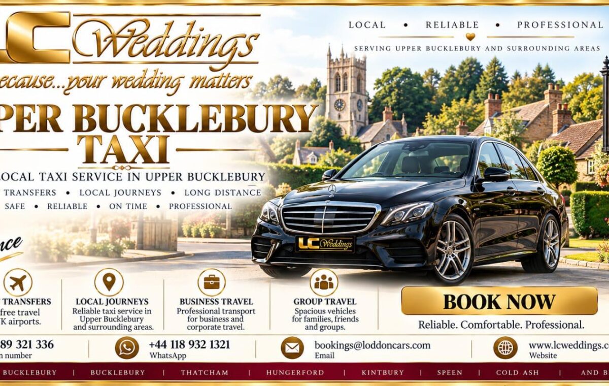 Upper Bucklebury taxi for local and wedding transport