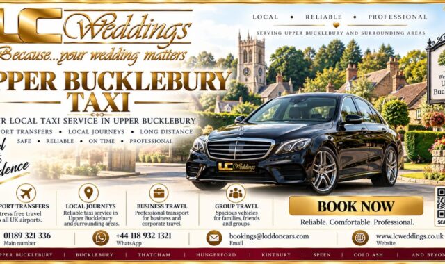 Upper Bucklebury taxi for local and wedding transport