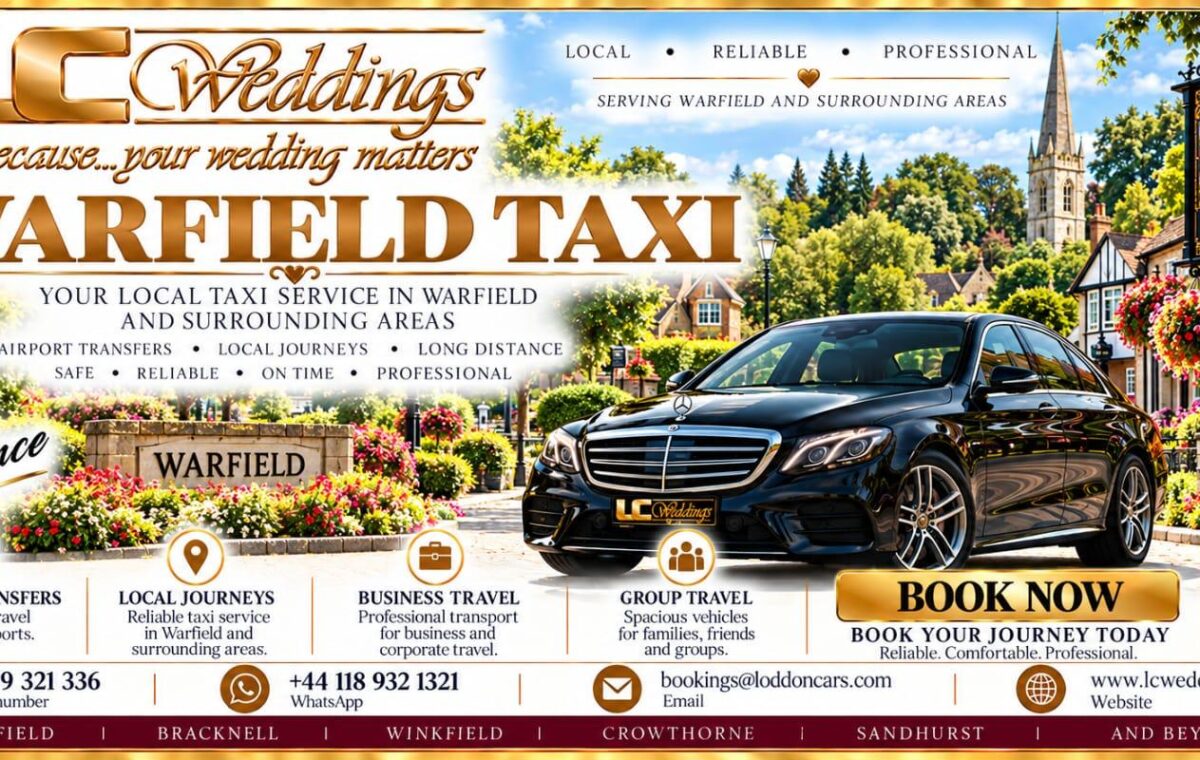 Warfield taxi for local and wedding transport