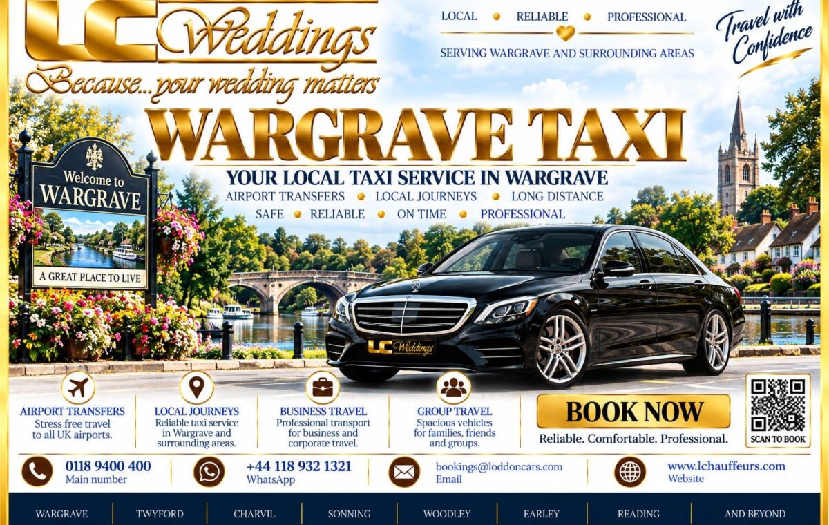 Wargrave taxi for local and wedding transport