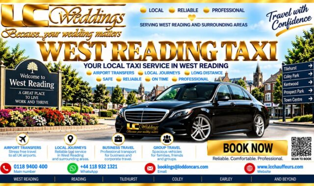 West Reading taxi for local and wedding transport