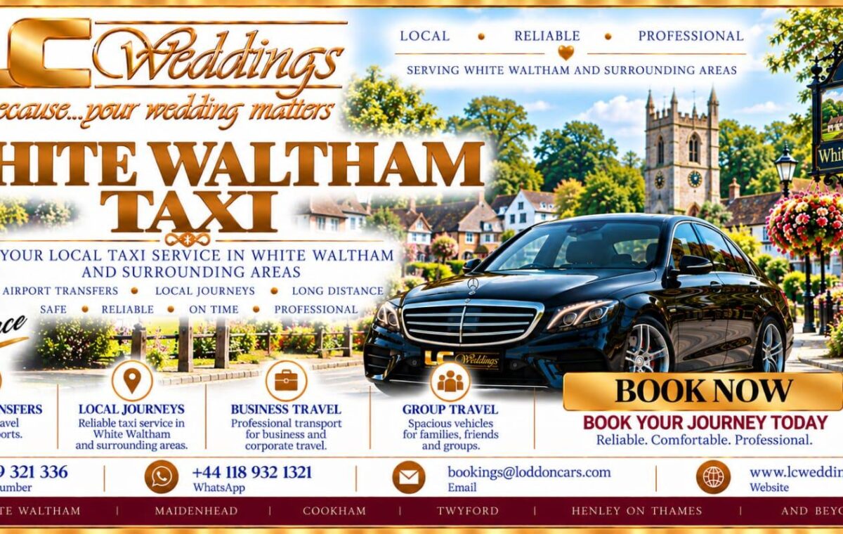 White Waltham taxi for local and wedding transport