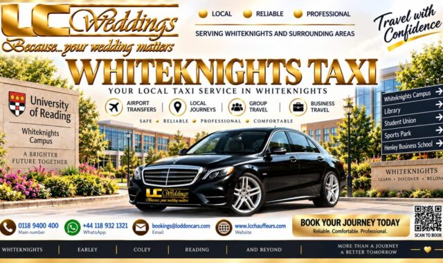 Whiteknights taxi for local and wedding transport