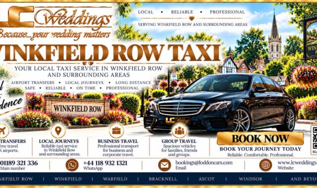 Winkfield Row taxi for local and wedding transport