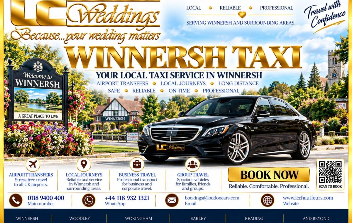Winnersh taxi for local and wedding transport