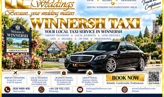 Winnersh taxi for local and wedding transport