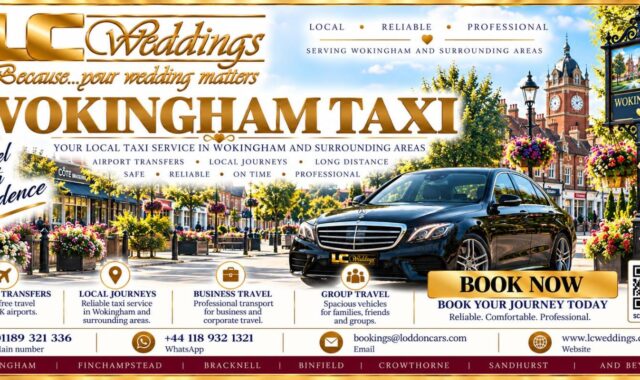 Wokingham taxi for local and wedding transport