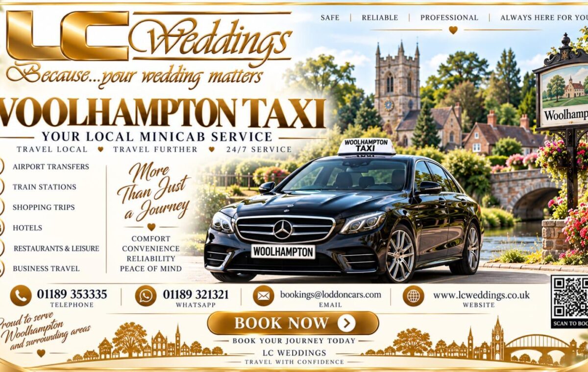 Woolhampton taxi for local and wedding transport