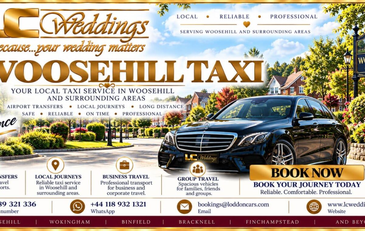 Woosehill taxi for local and wedding transport
