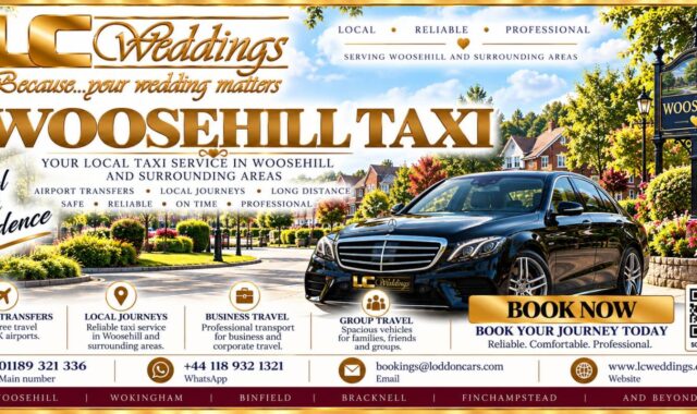 Woosehill taxi for local and wedding transport