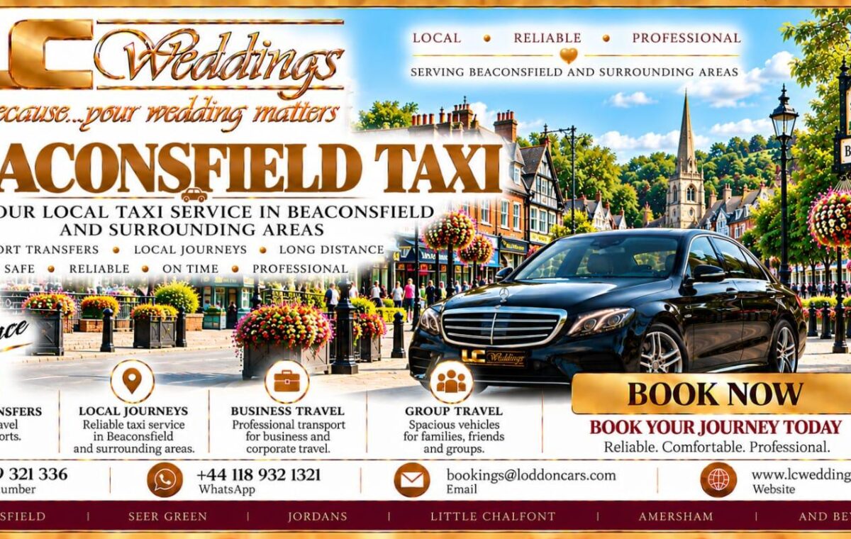 Beaconsfield taxi for local and wedding transport
