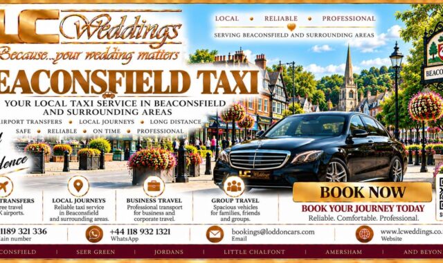 Beaconsfield taxi for local and wedding transport