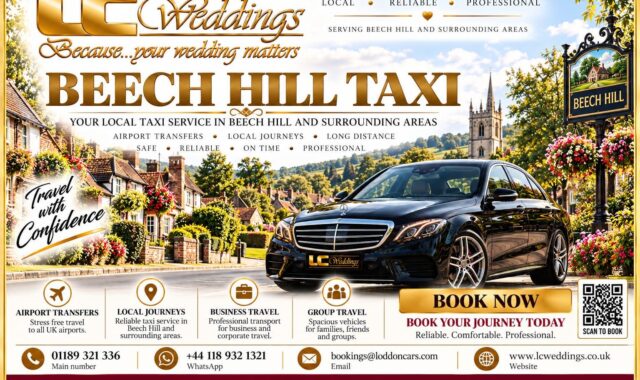 Beech Hill taxi for local and wedding transport
