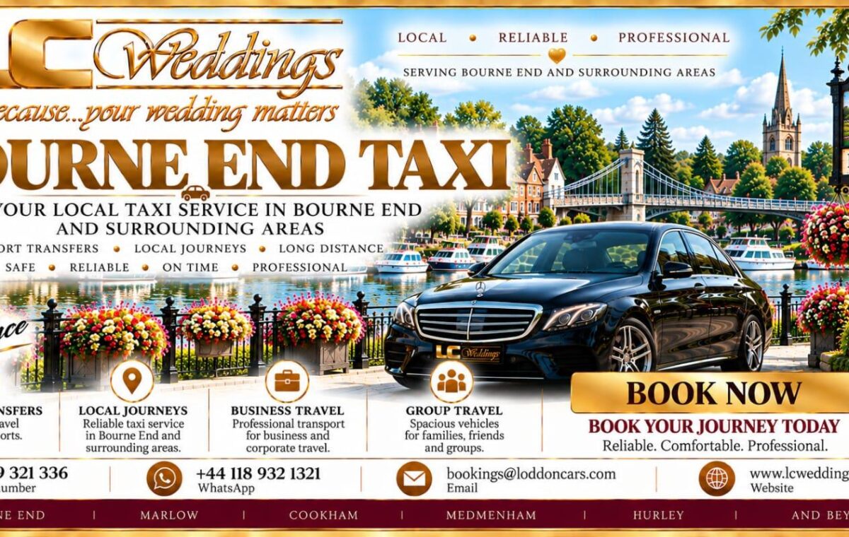 Bourne End taxi for local and wedding transport