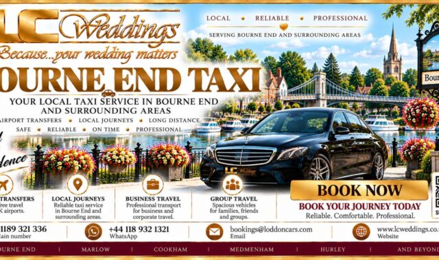 Bourne End taxi for local and wedding transport