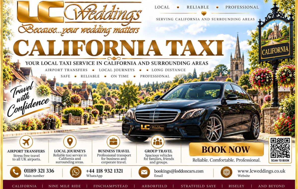 California taxi for local and wedding transport