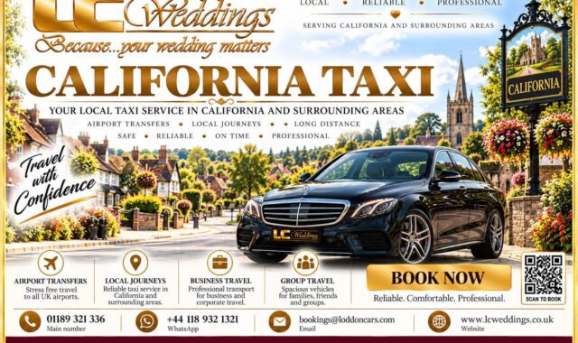 California taxi for local and wedding transport