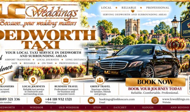 Dedworth taxi for local and wedding transport
