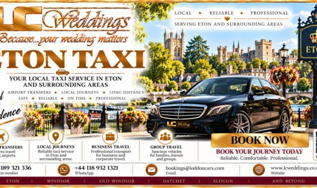 Eton taxi for local and wedding transport