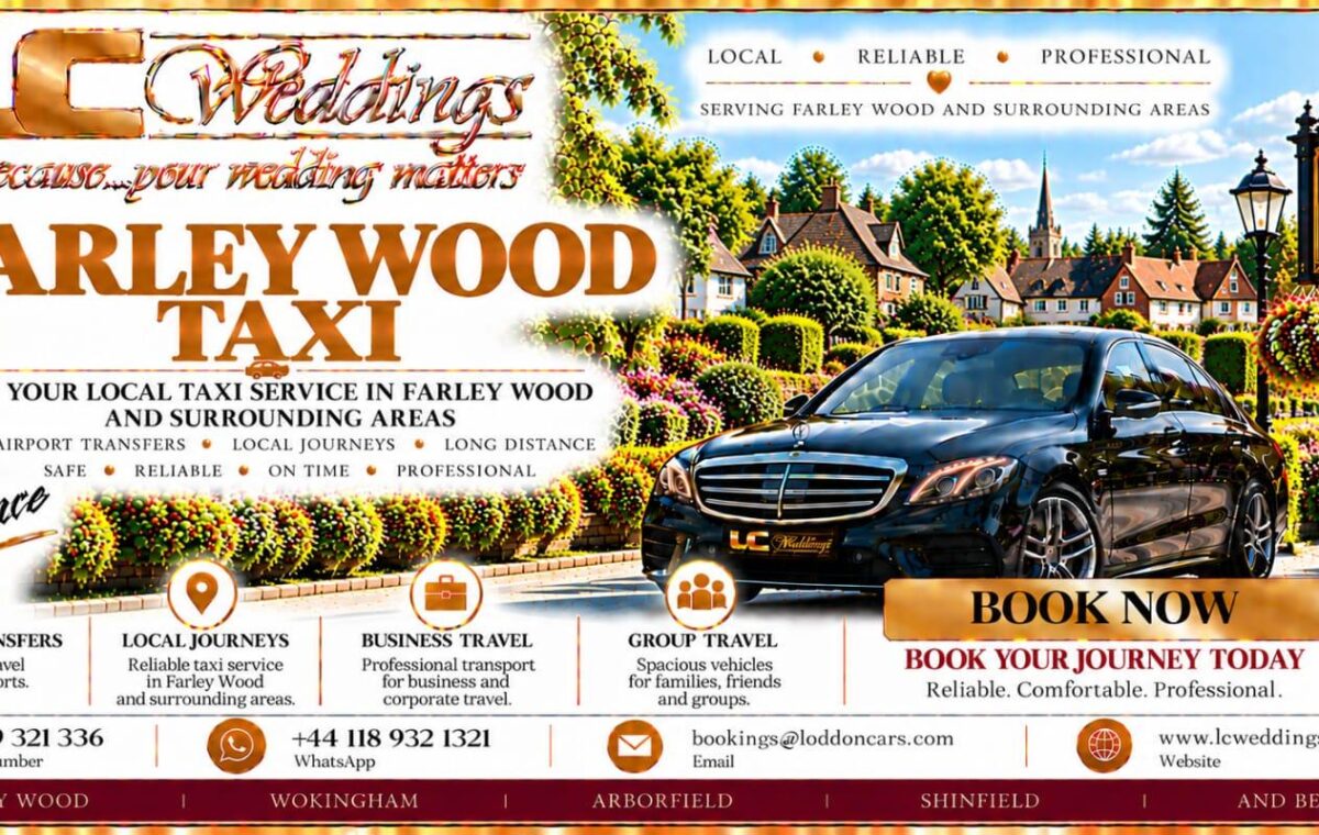 Farley Wood taxi for local and wedding transport